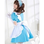 コスプレ 2011新作 ブルーの可愛いメイドさん 3点セット