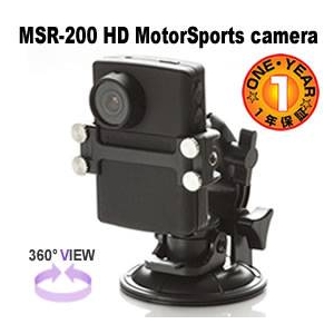 ヘルメット用オンボードカメラ/ヘルメットカメラ MSR-200 HD モータースポーツカメラ