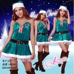 【X'mas】ベルト付バニエ内蔵クリスマス衣装・サンタさん 【3点入り】