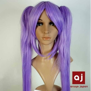 耐熱高級繊維 コスプレに欠かせないカラーウィッグ COSPLAY T パープル