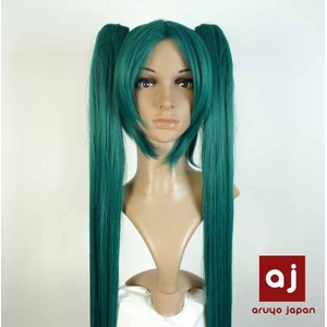 耐熱高級繊維 コスプレに欠かせないカラーウィッグ COSPLAY T 濃いグリーン