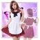 エプロン付大きいリボンのアキバ系メイド服・コスプレ_0