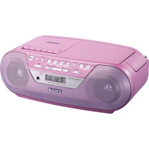SONY（ソニー） CDラジオカセットコーダー ピンク [ CFD-S05-P ] - 拡大画像