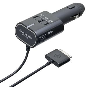 テクニカ iPod専用カーFMステレオトランスミッター （12V/24V車対応） ブラック audio-technica AT-FMT700I[ AT-FMT700I-BK ] - 拡大画像