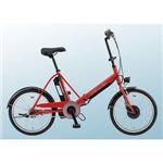 電動ハイブリッド自転車 エネループ CY-SPJ220-R 20インチ レッド