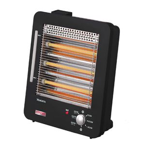 MORITA（モリタ） スチーム付き遠赤外線電気ストーブ（ブラック系）