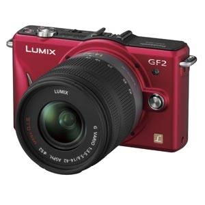 Panasonic(パナソニック) デジタル一眼カメラ ダブルレンズキット ファインレッド DMC-GF2W-R - 拡大画像