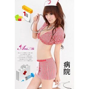 コスプレ セクシーキュートなミニスカナースさんコスプレ4点セット コスプレ セクシーキュートなミニスカナースさんコスプレ4点セット