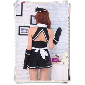 コスプレ メイド服 グローブ付エプロン一体可愛いアキバ系コスプレ(4点入り) コスプレ メイド服 グローブ付エプロン一体可愛いアキバ系コスプレ(4点入り)