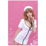 フロントジップ☆セクシーナースコスチュームセット コスプレ