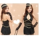 胸元セクシー☆スチュワーデスコスプレ3点セット