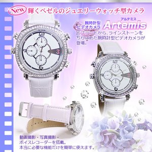 【防犯用】【小型カメラ】腕時計型ビデオカメラ(匠ブランド)『Artemis』（アルテミス）2013年モデル