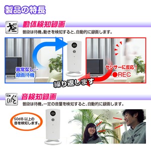 【ホームカメラ】WiFiホームカメラ『Smart Pole IR』(スマートポールアイアール) 商品写真2