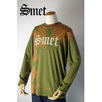 smet（スメット） long tee flagskull（men's） green S