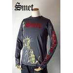 smet（スメット） long tee charcoal（men's） gray S