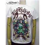 ed hardy（エドハーディー） メンズTシャツ DOUBLE LOVE WHITE【A9DBAAQK】 S