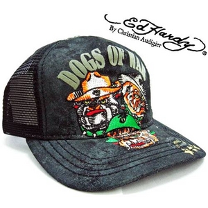 Ed Hardy（エドハーディー） キャップ BASIC CAP/DOGS OF WAR ドッグ/【A1M0HYJX】/ブラック