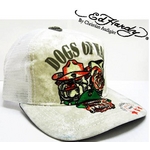 Ed Hardy（エドハーディー） キャップ BASIC CAP/DOGS OF WAR ドッグ/【A1M0HYJX】/ホワイト