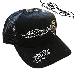 Ed Hardy（エドハーディー） キャップ BASIC CAP/ TIGER SIGNATURE タイガー/ 刺繍　ベーシック/ ブラック【A1N0AAAZ】 