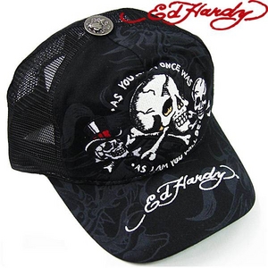 Ed Hardy（エドハーディー） キャップ ED HARDY BASIC CAP/ SKULL AS YOU WILL BE スカル / BLACK【R1P0AANG】