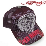 Ed Hardy（エドハーディー） キャップ ED HARDY SPECIALTY CAP/ NEW TIGER ニュータイガー/ PRUNE【R1P0ADAZ】