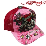 Ed Hardy（エドハーディー） キャップ ED HARDY SPECIALTY CAP/ LKS＆ROSES ラブキル＆ローズ/BUBBLEGUM【R1P0HA8D】