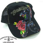 Christian Audigier(クリスチャンオードジェー) City of Angels Cap キャップ パンサー/ブラック