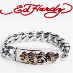 ED HARDY（エドハーディー アクセサリー）ブレスレット 【DEATH BEFOR DISHONOR】 EHB92SBSS/ L