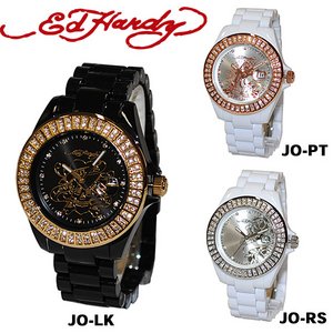 ED HARDY（エドハーディー）腕時計 Ed Hardy Watch JOLIE ラブキル パンサー ローズ JO-LK /ブラック