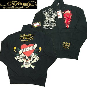 ED HARDY（エドハーディー） メンズ トラックジャケット/アウタ/LOVE KILLS SLOWLY/BLACK/ラブキル ニューヨーク M