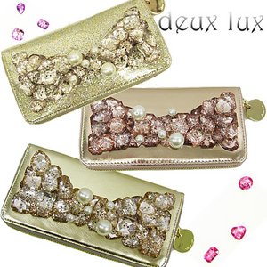 deux lux デュラックス 長財布 ウォレット キラキラビジュー 【DL1109-123K】 ゴールド