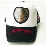 Ed Hardy（エドハーディー） キャップ ED HARDY JAPAN LIMITED BLACK LINE COLLECTION CAP スパンコール ホワイト【C51ABC525】