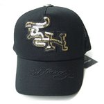 Ed Hardy（エドハーディー） キャップ ED HARDY JAPAN LIMITED BLACK LINE COLLECTION CAP ロゴ スパンコール　ブラック【C50ABC524】