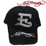 Ed Hardy（エドハーディー） キャップ ED HARDY JAPAN LIMITED BLACK LINE COLLECTION CAP ロゴ スタッズ(シルバー) 【C50ABC522】