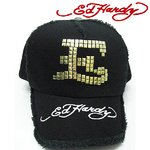 Ed Hardy（エドハーディー） キャップ ED HARDY JAPAN LIMITED BLACK LINE COLLECTION CAP ロゴ スタッズ(ゴールド) 【C50ABC522】