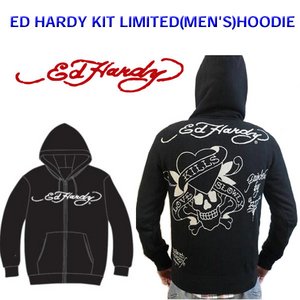 Ed Hardy（エドハーディー） メンズ パーカー ED HARDY KIT LIMITED HOODIE LKS ラブキル 【M08LMT052】 S