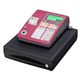 カシオ(CASIO)レジスター 本体 NL-300(TE-340同等品) レッド(赤)【ロールペーパー40巻、PC接続ケーブルパターンAセット】