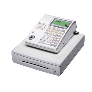 カシオ レジスター TE-300 ホワイト【ロールペーパー10巻、PC接続ケーブルパターンAセット】