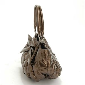 Rubin　Rosa（ルビンローザ）　モコモコキルトバッグ大　ROK73 Bronze