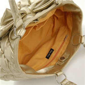 Rubin Rosa(ルビンローザ) モコモコキルトバッグ大 ROK73 Gold