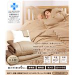 帝人共同開発  ダブル布団 6点セット ベージュ