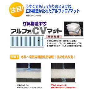 日本製布団うすくてしっかりしかも丸洗いできる敷布団(東レセベリス綿使用) セミシングル 綿100% 日本製