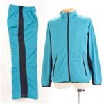 ラインメッシュセットアップ ターコイズ×ネイビー L