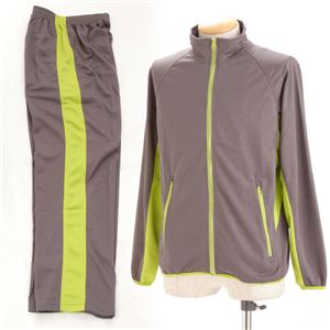 ラインメッシュセットアップ チャコール×ライム M