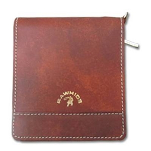 リング付きラウンド札入れ チョコ