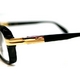 Cazal（カザール） サングラス 607 復刻版（Black x Gold x Clear） - 縮小画像3