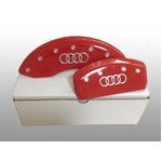 アルミ製　アウディ AudiTT用 ブレーキカバー　アウディ Audiロゴ　レッド