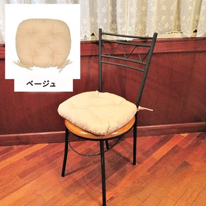 バテイ型 シートクッション/座布団 【アイボリー】 厚み6cm 紐付き 洗える 日本製 バテイ型 シートクッション/座布団 【アイボリー】 厚み6cm 紐付き 洗える 日本製