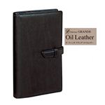 ダ・ヴィンチグランデ Oil Leather（オイルレザー） 革製 聖書サイズ システム手帳（リング15mm） DB123 B ブラック