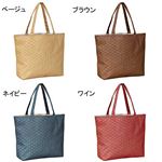 シャルミス 麻着物（マキモノ） トート ネイビー 12-0531